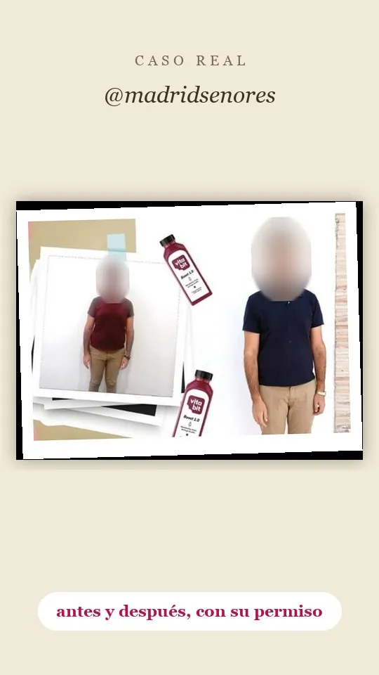 Caso real Vitabit @madridsenores, antes y después con su permiso